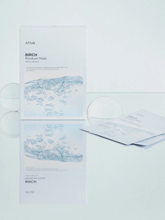 Набор увлажняющих тканевых масок для лица с берёзовым соком ANUA Birch Moisture Sheet Mask Set