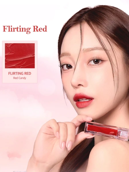 Матовый пигмент для губ INGA Blurring Velvet Matte Tint Flirting Red