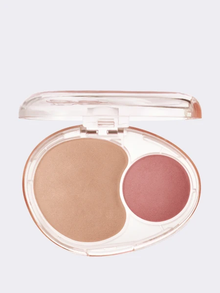 Двойные мягкие румяна с муссовой текстурой fwee Mellow Dual Blush RS02 Humming Talk