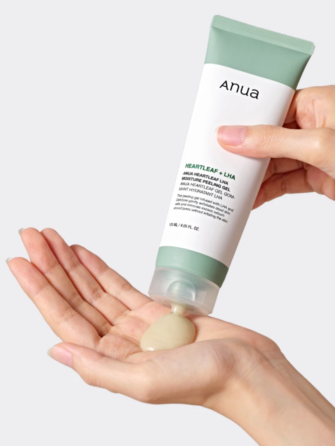 Успокаивающий пилинг-гель с экстрактом хауттюйнии ANUA Heartleaf LHA Moisture Peeling Gel