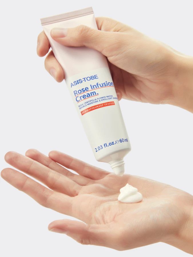 Увлажняющий крем для лица с экстрактом розы ASIS-TOBE Rose Infusion Сream