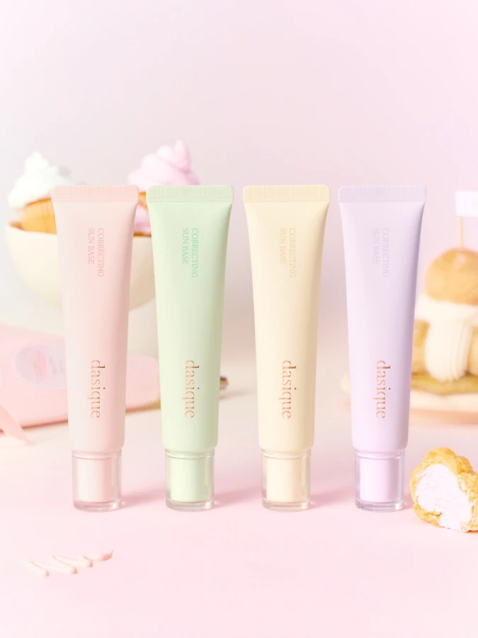 Солнцезащитная база под макияж с коррекцией тона Dasique Correcting Sun Base #01 Rosy Pink SPF 50+ PA+++