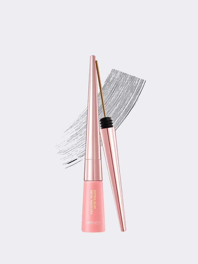 Подкручивающая тушь для ресниц с металлической кисточкой NEOGEN Extra Slim Metal Maxicara Black