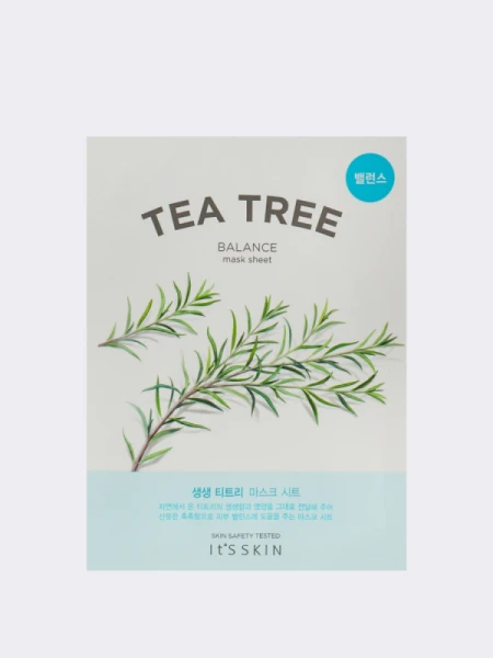 Успокаивающая тканевая маска с экстрактом чайного дерева It's Skin The Fresh Tea Tree Mask Sheet Успокаивающая тканевая маска с экстрактом чайного дерева It's Skin The Fresh Tea Tree Mask Sheet