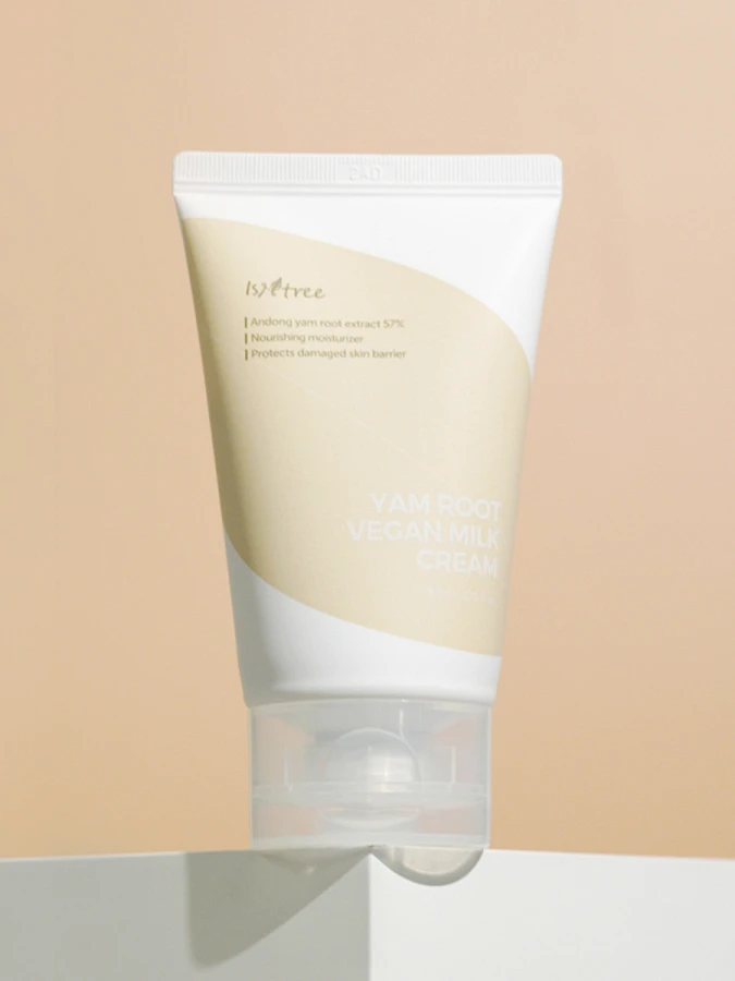 Питательный молочный крем для лица с экстрактом корня ямса IsNtree Yam Root Vegan Milk Cream