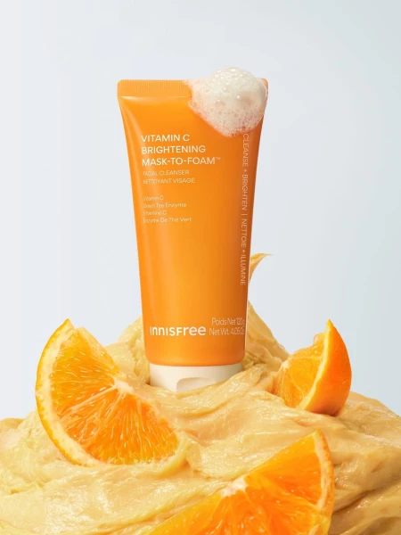 Осветляющая маска-пенка с витамином С Innisfree Vitamin C Mask-To-Foam Facial Cleanser