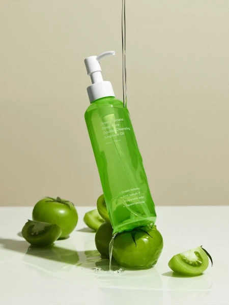 Ампульное гидрофильное масло с экстрактом зелёного томата Sungboon Editor  Green Tomato Double Cleansing Ampoule Oil