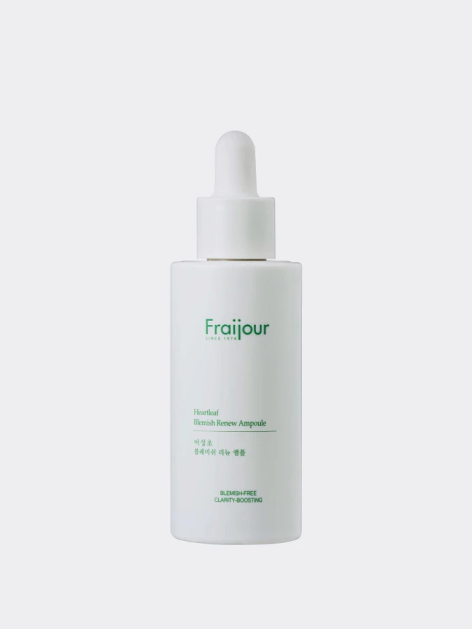 Успокаивающая сыворотка с экстрактом хауттюйнии Fraijour Heartleaf Blemish Renew Ampoule