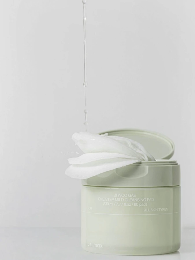 Гидрофильные пэды для снятия макияжа Celimax Ji Woo Gae One Step Mild Cleansing Pad