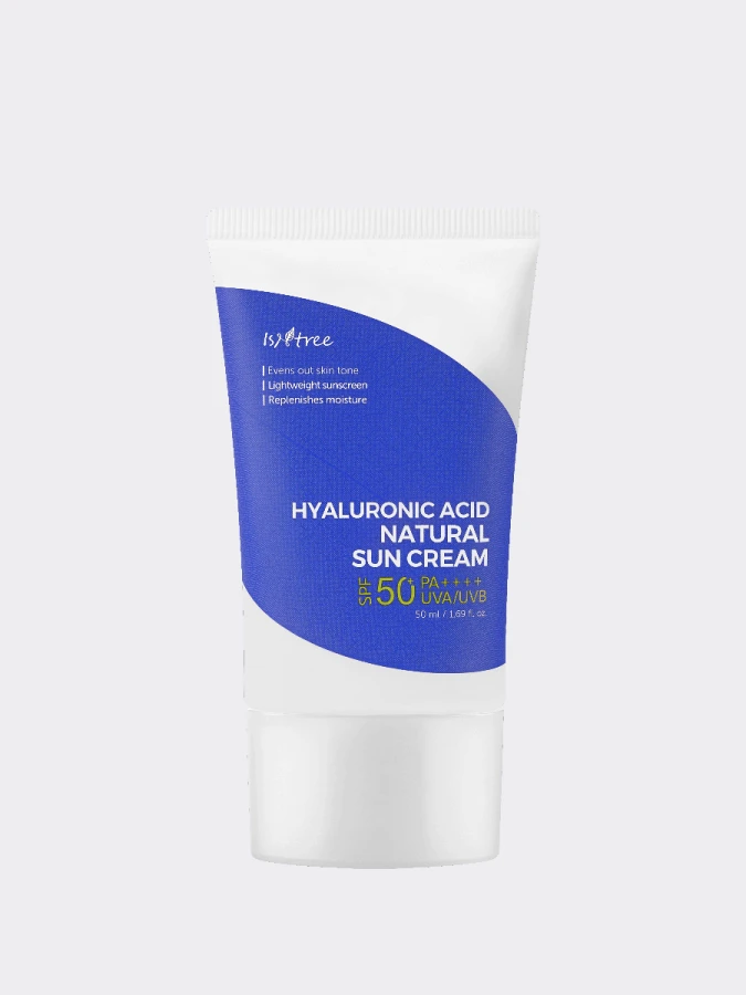 Минеральный солнцезащитный крем с гиалуроновой кислотой IsNtree Hyaluronic Acid Natural Sun Cream SPF50+ PA++++