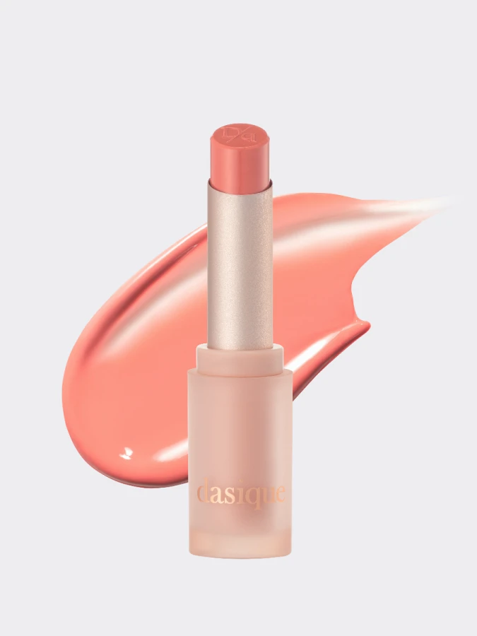 Глянцевая помада в нежном лососевом оттенке Dasique Mood Glow Lipstick #05 Baby Salmon