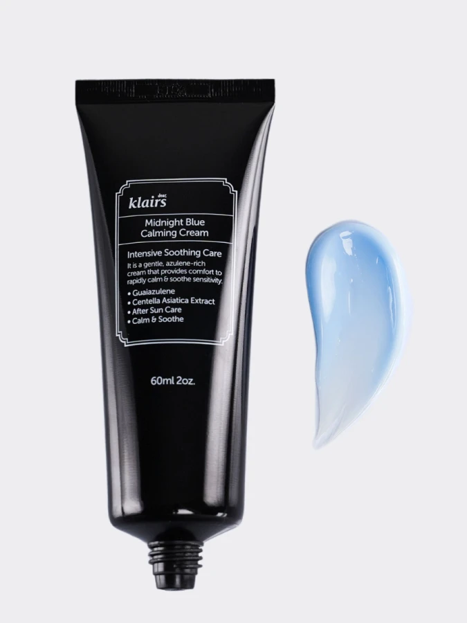 Регенерирующий успокаивающий ночной крем с пептидами и центеллой Dear, Klairs Midnight Blue Calming Cream 