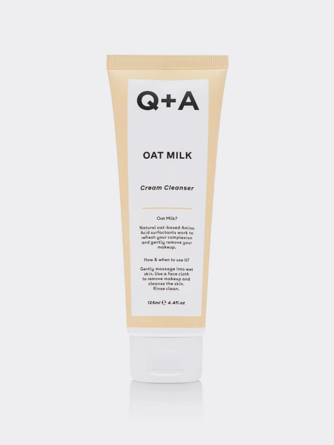 Очищающий крем-пенка для умывания с овсяными экстрактами Q+A Oat Milk Cream Cleanser