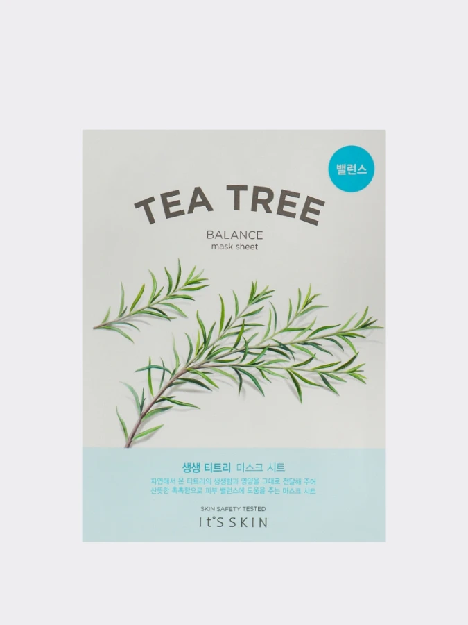 Успокаивающая тканевая маска с экстрактом чайного дерева It's Skin The Fresh Tea Tree Mask Sheet