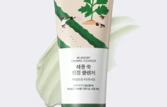 Успокаивающая пенка для умывания с экстрактом полыни Round Lab Mugwort Calming Cleanser