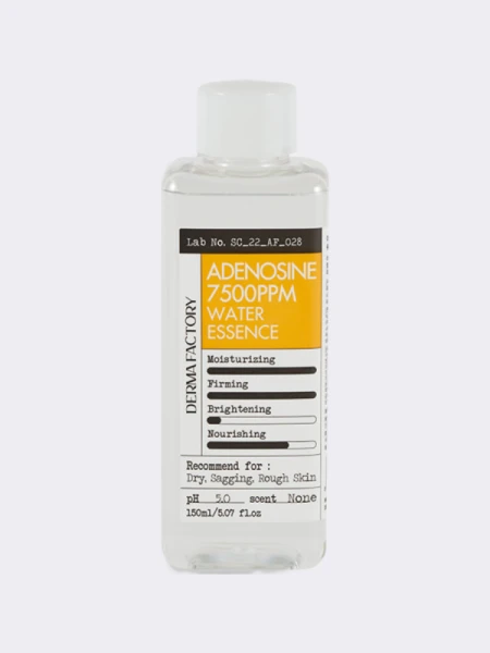 Увлажняющий тонер-эссенция для лица с аденозином Derma Factory Adenosine 7500 Ppm Water Essence Увлажняющий тонер-эссенция для лица с аденозином Derma Factory Adenosine 7500 Ppm Water Essence