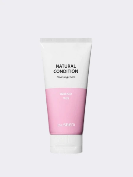 Пенка для умывания для чувствительной кожи The Saem Natural Condition Cleansing Foam Weak Acid
