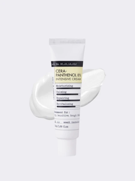 Восстанавливающий крем для лица с керамидами и пантенолом Derma Factory Cera-Pantenol 8% Intensive Cream