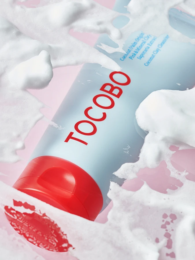 Глубокоочищающая пенка для умывания с белой глиной и каламином TOCOBO Coconut Clay Cleansing Foam