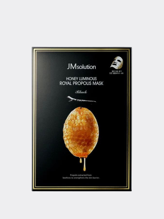 Восстанавливающая тканевая маска для лица с прополисом JMsolution Honey Luminous Royal Propolis Mask