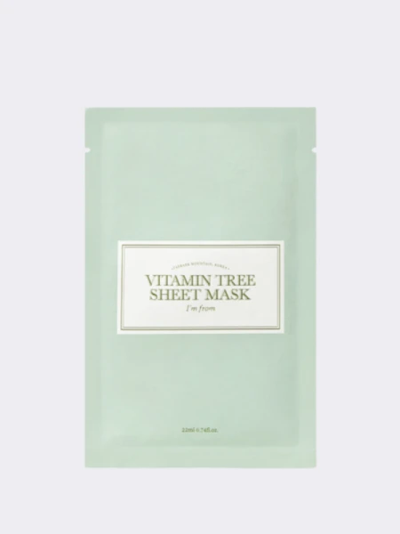 Витаминная тканевая маска с ниацинамидом и витамином С I'm From Vitamin Tree Sheet Mask Витаминная тканевая маска с ниацинамидом и витамином С I'm From Vitamin Tree Sheet Mask