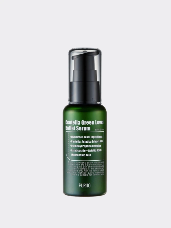 Увлажняющая сыворотка для восстановления кожи с центеллой Purito Centella Green Level Buffet Serum