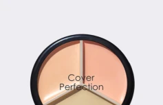Палетка кремовых корректоров в светло-бежевых оттенках The Saem Cover Perfection Triple Pot Concealer 03 Correct Up Beige