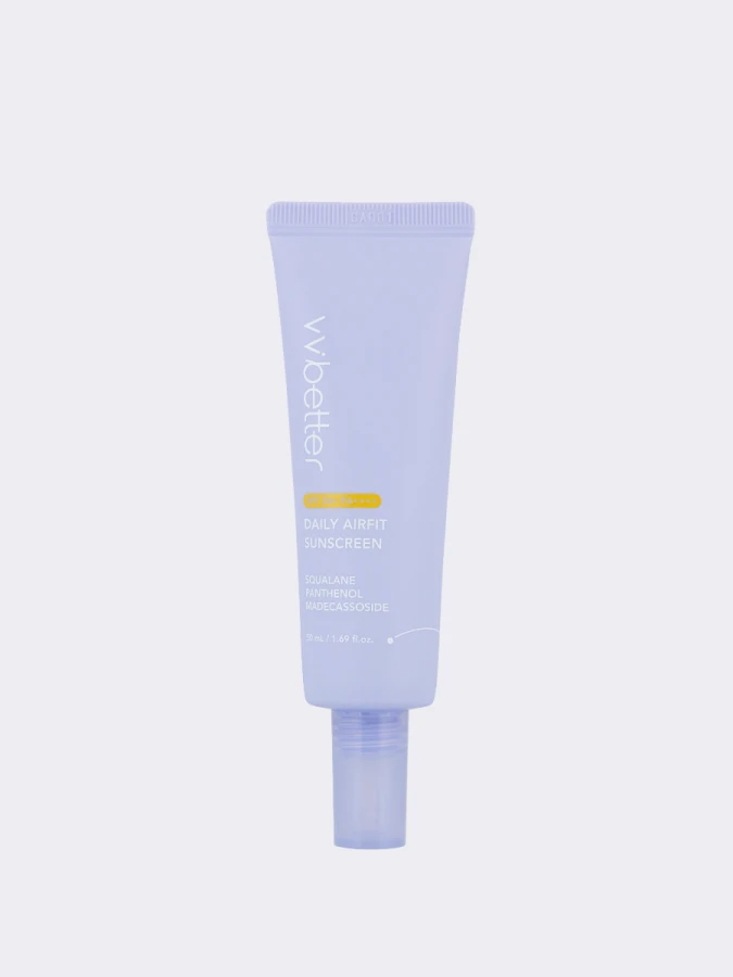 Лёгкий увлажняющий солнцезащитный крем VVBETTER Daily Airfit Sunscreen SPF50+ PA++++
