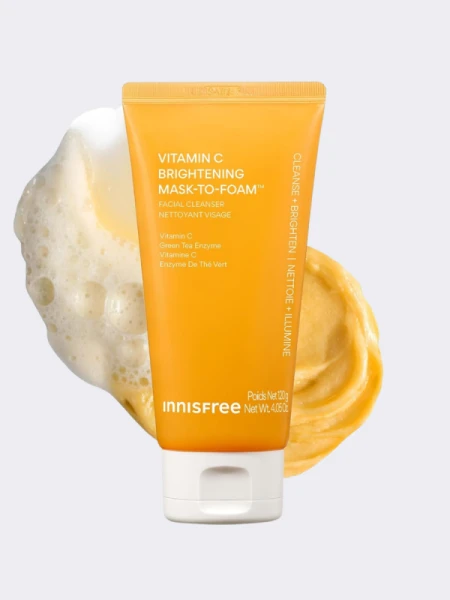 Осветляющая маска-пенка с витамином С Innisfree Vitamin C Mask-To-Foam Facial Cleanser