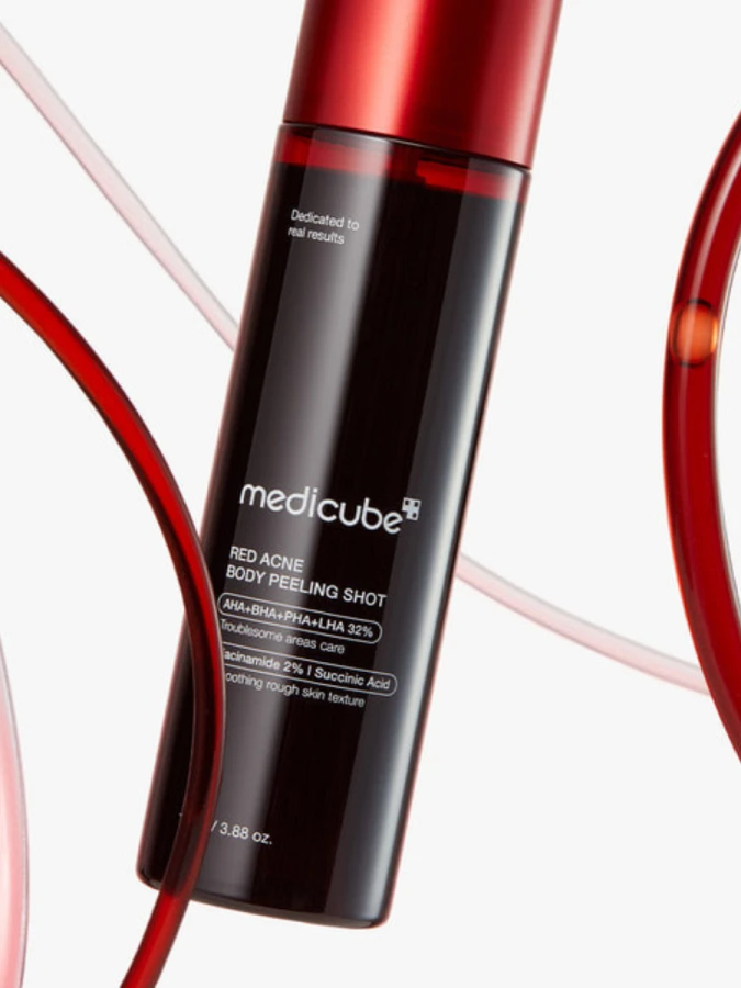 Смываемый спрей-пилинг для тела с комплексом кислот Medicube Red Acne Body Peeling Shot