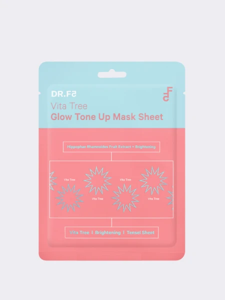 Витализирующая тканевая маска для выравнивания тона и сияния DR.F5 Vita Tree Glow Tone Up Mask Sheet