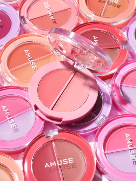 Многофункциональный бальзам-румяна для губ и щёк AMUSE Lip & Cheek Healthy Balm 01 Boksoonga Balm