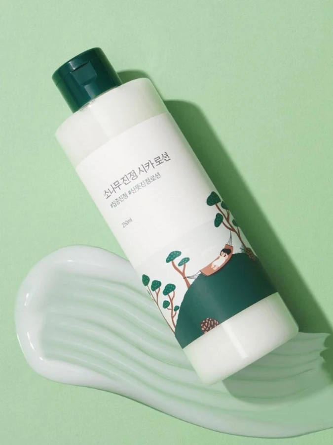 Противовоспалительный лосьон-эмульсия для лица с экстрактом сосны и центеллы Round Lab Pine Calming Cica Lotion