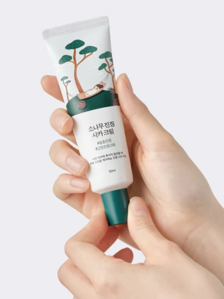 Противовоспалительный крем для лица с экстрактом сосны и центеллы Round Lab Pine Calming Cica Cream