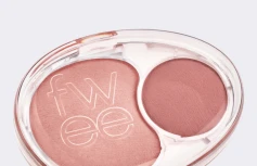 Двойные мягкие румяна с муссовой текстурой fwee Mellow Dual Blush RS01 Rosy Talk