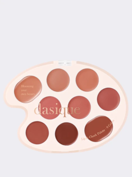 Универсальная кремовая палетка для губ и щёк Dasique Lip & Cheek Palette #01 Warm Coloring