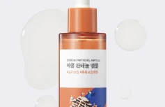 Укрепляющая ампульная сыворотка для лица с экстрактом черной сои и пантенолом Round Lab Soybean Panthenol Ampoule