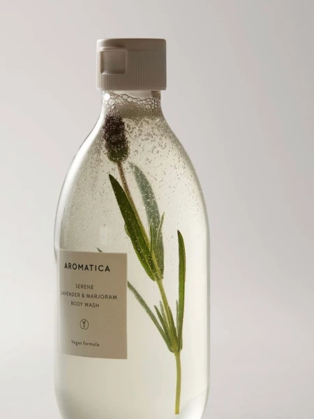 Гель для душа с лавандой и майораном Aromatica Serene Body Wash Lavender & Marjoram Гель для душа с лавандой и майораном Aromatica Serene Body Wash Lavender & Marjoram