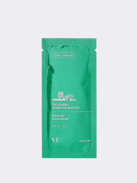 Успокаивающая пузырьковая маска с центеллой VT Cica Bubble Sparkling Booster Успокаивающая пузырьковая маска с центеллой VT Cica Bubble Sparkling Booster