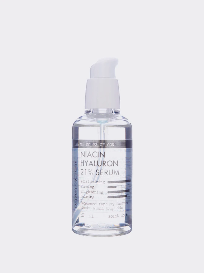 Сыворотка для ровного тона кожи Derma Factory Niacin Hyaluron 21% Serum