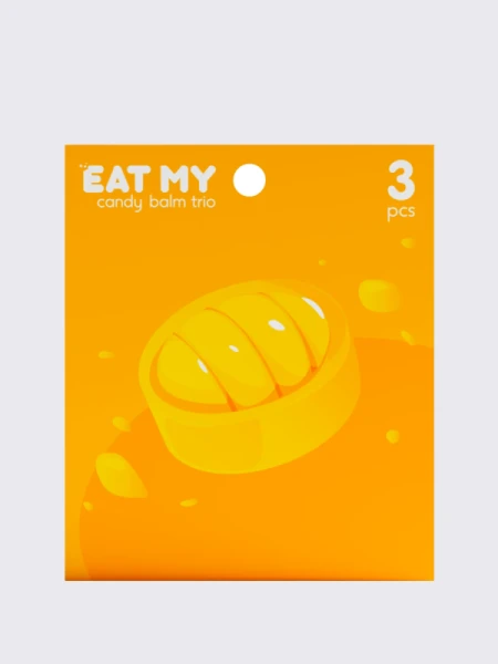 Набор бальзамов для губ "Цитрусовые капли" EAT MY BALM Candy Balm Trio