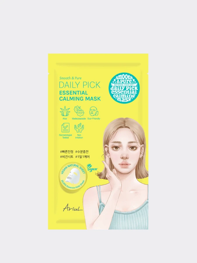 Успокаивающая тканевая маска Ariul Smooth/Pure Daily Pick Essential Calming Mask
