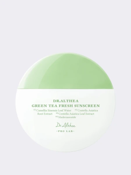 Освежающий солнцезащитный крем Dr.Althea Green Tea Fresh Sunscreen SPF50+ PA++++ Освежающий солнцезащитный крем Dr.Althea Green Tea Fresh Sunscreen SPF50+ PA++++
