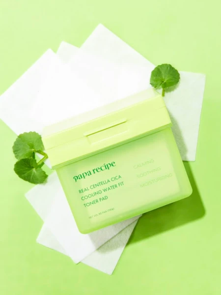 Освежающие тонер-пэды с экстрактом центеллы Papa Recipe Real Centella Cica Cooling Water Fit Toner Pad Освежающие тонер-пэды с экстрактом центеллы Papa Recipe Real Centella Cica Cooling Water Fit Toner Pad