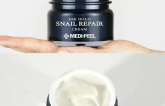 Разглаживающий премиум крем с муцином улитки и золотом MEDI-PEEL 24K Gold Snail Repair Cream