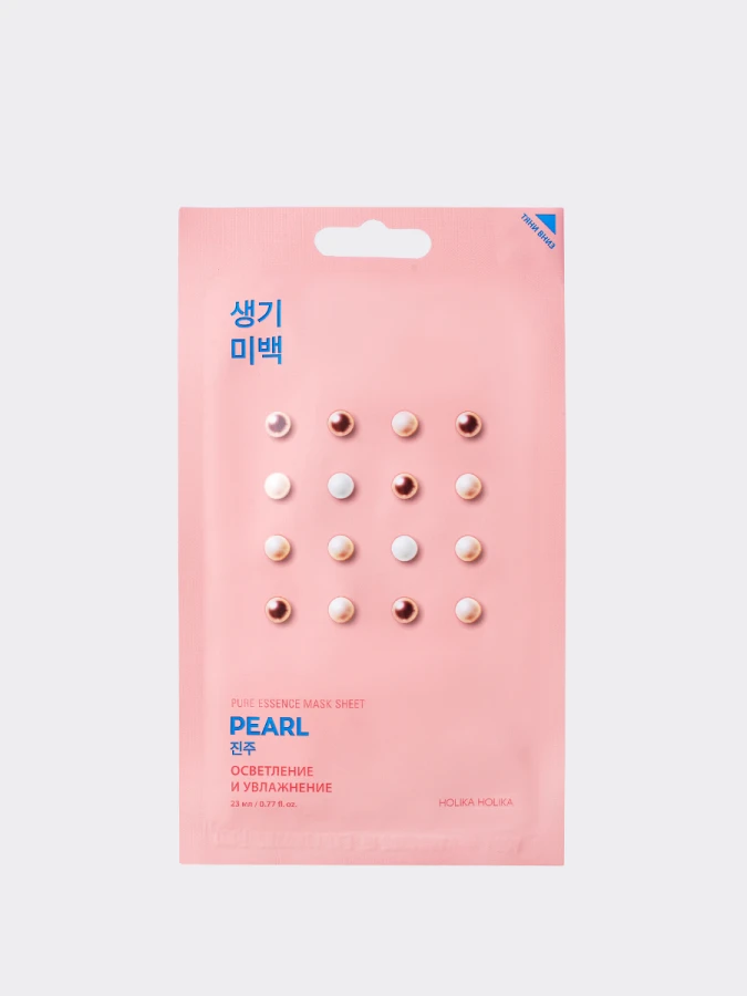 Осветляющая тканевая маска с экстрактом жемчуга Holika Holika Pure Essence Mask Sheet Pearl