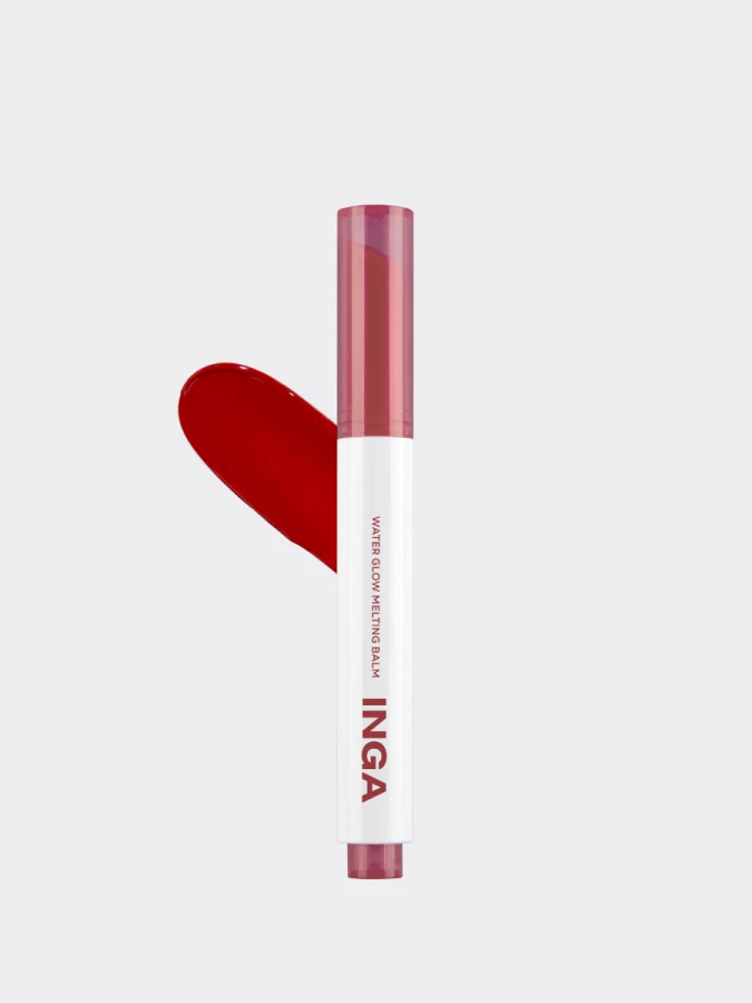 Тающий оттеночный бальзам для губ INGA Water Glow Melting Balm Red Berry Juice