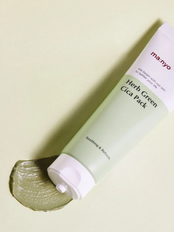 Успокаивающая маска с центеллой и травяными экстрактами Ma:nyo Factory Herb Green Cica Pack
