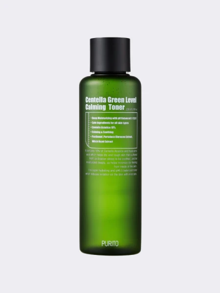 Успокаивающий тонер с экстрактом центеллы Purito Centella Green Level Calming Toner