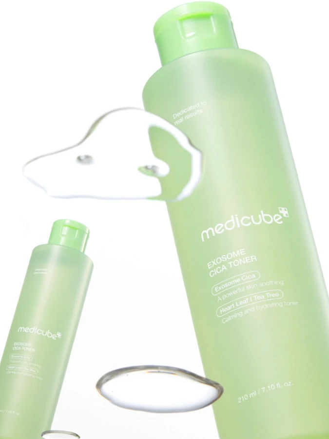 Успокаивающий тонер с экстрактом центеллы и чайного дерева Medicube Exosome Cica Toner